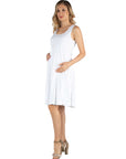 A Line Slim Fit and Flare Maternity Dress