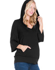 Oversized Maternity Fashion Hoodie Top