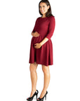 Perfect Fit and Flare Maternity Pocket Dress