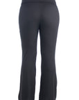 Black Bell Bottom Foldover Waist Plus Size Sweatpants