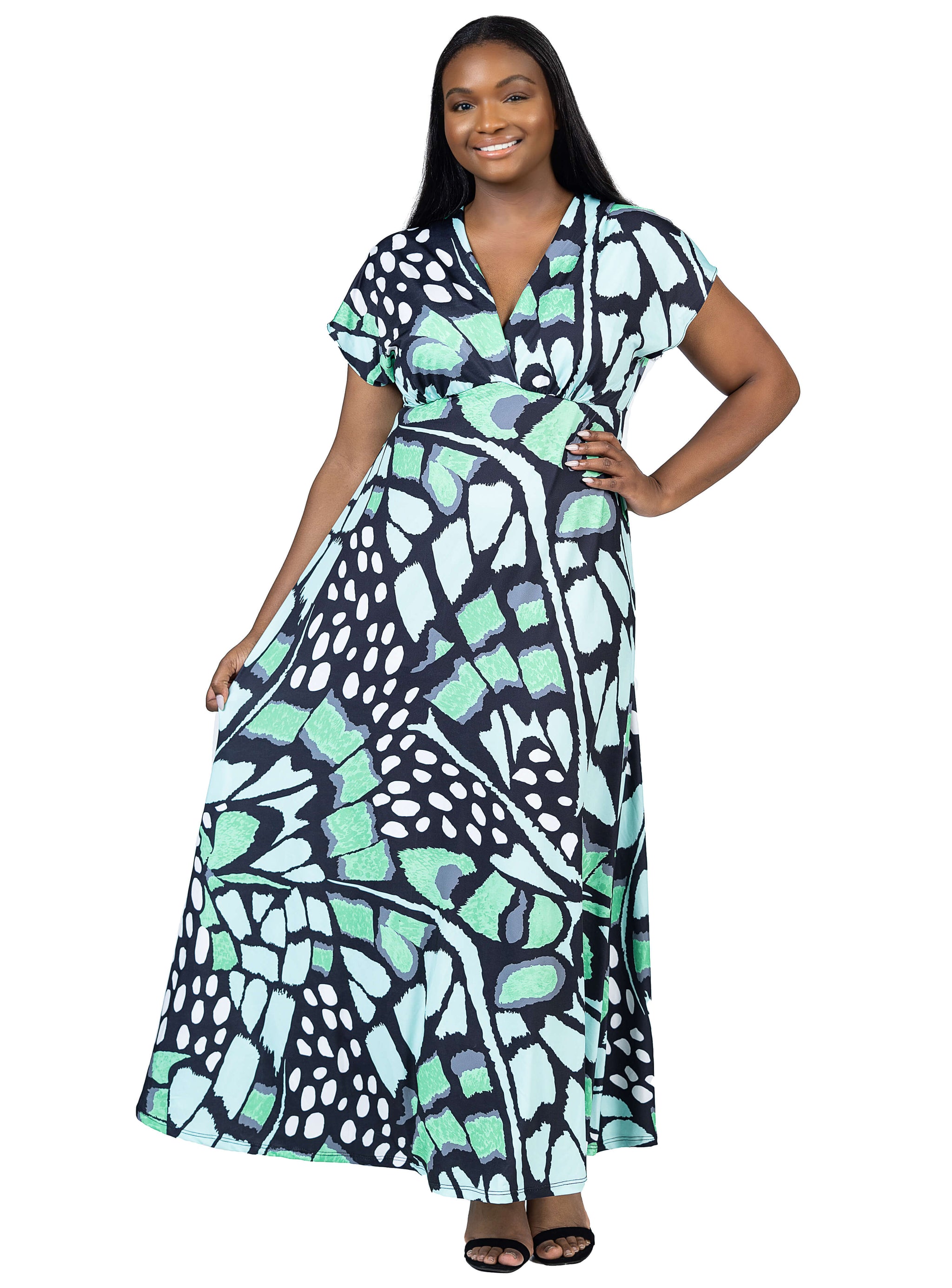Maxi Kimono Kimono Wrap Dress Plus Size TFNC Plus Satin Kimono