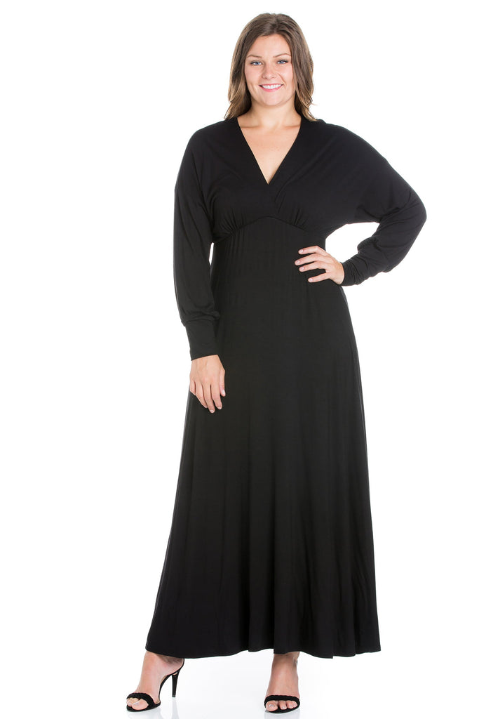 Womens Long Sleeve Maxi Dress – 24seven Comfort Apparel