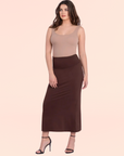 Womens Comfortable Foldover Maxi Skirt