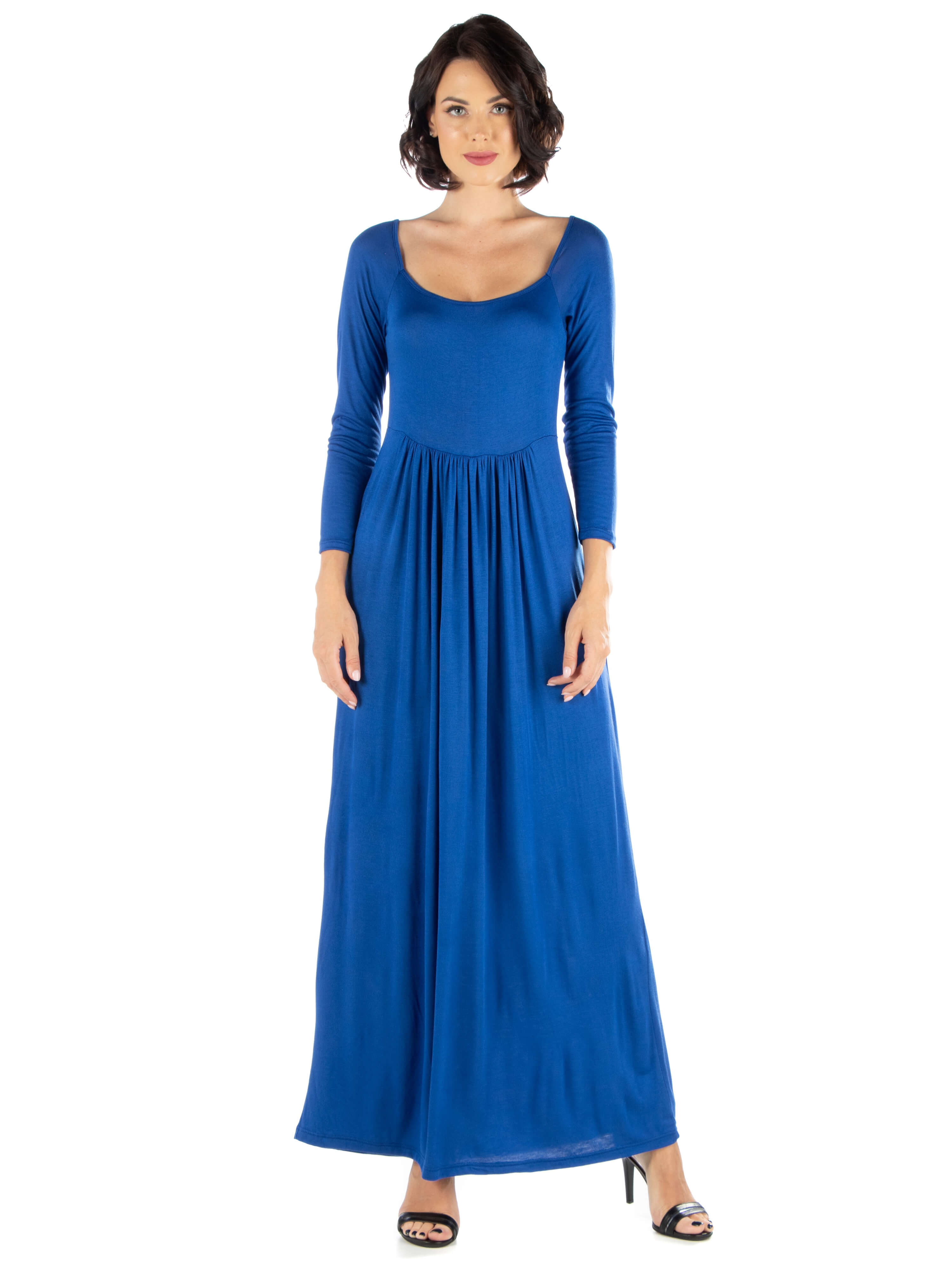 Long sleeve casual maxi dress deals