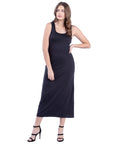 Scoop Neck Maxi Dress with Racerback Detail