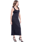 Scoop Neck Maxi Dress with Racerback Detail